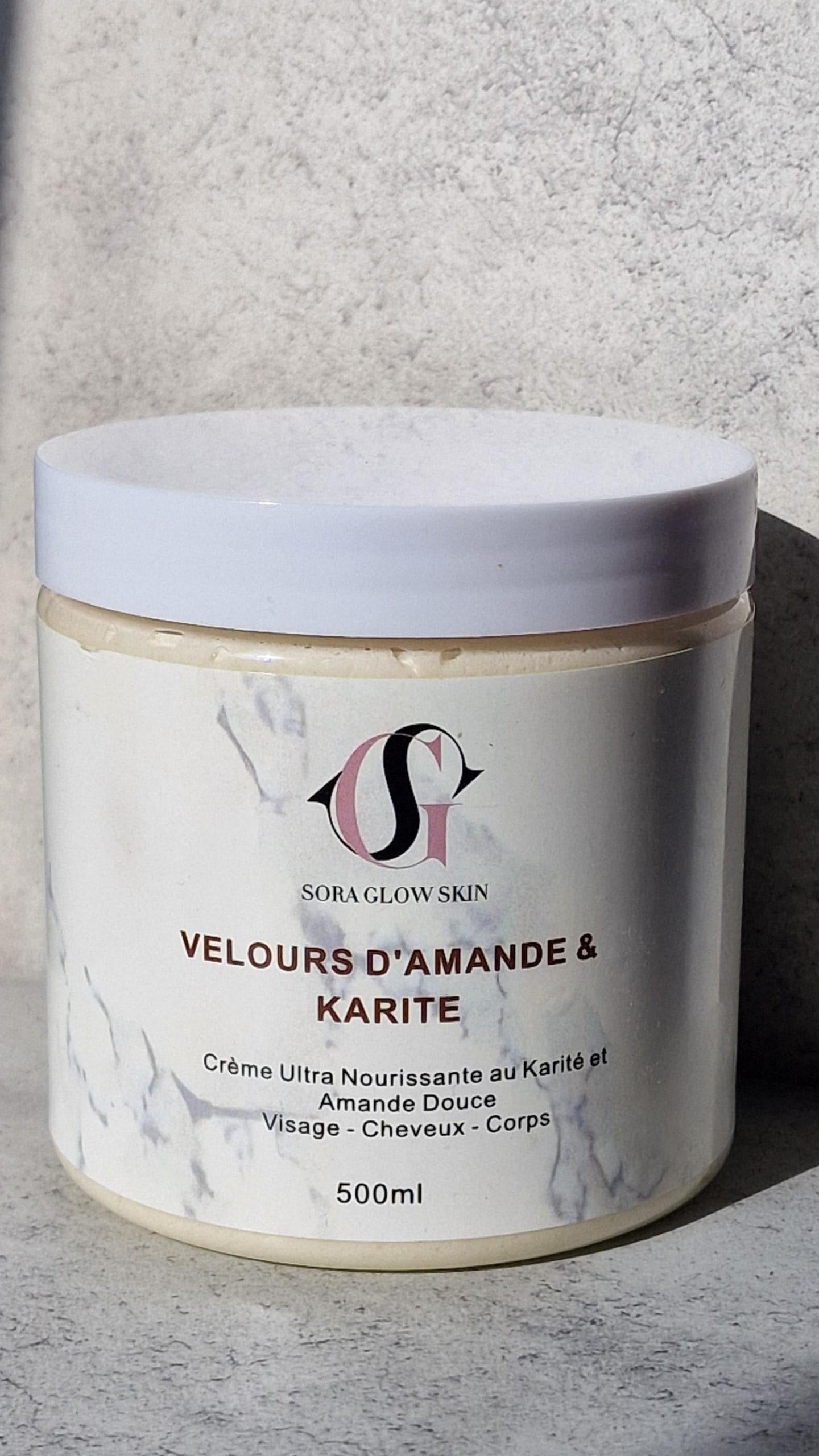 Crème velours d’amande douce karite saveur melon